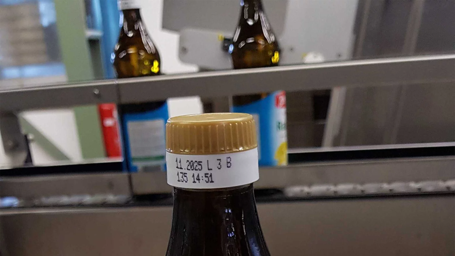 Codificación en tapas de botellas